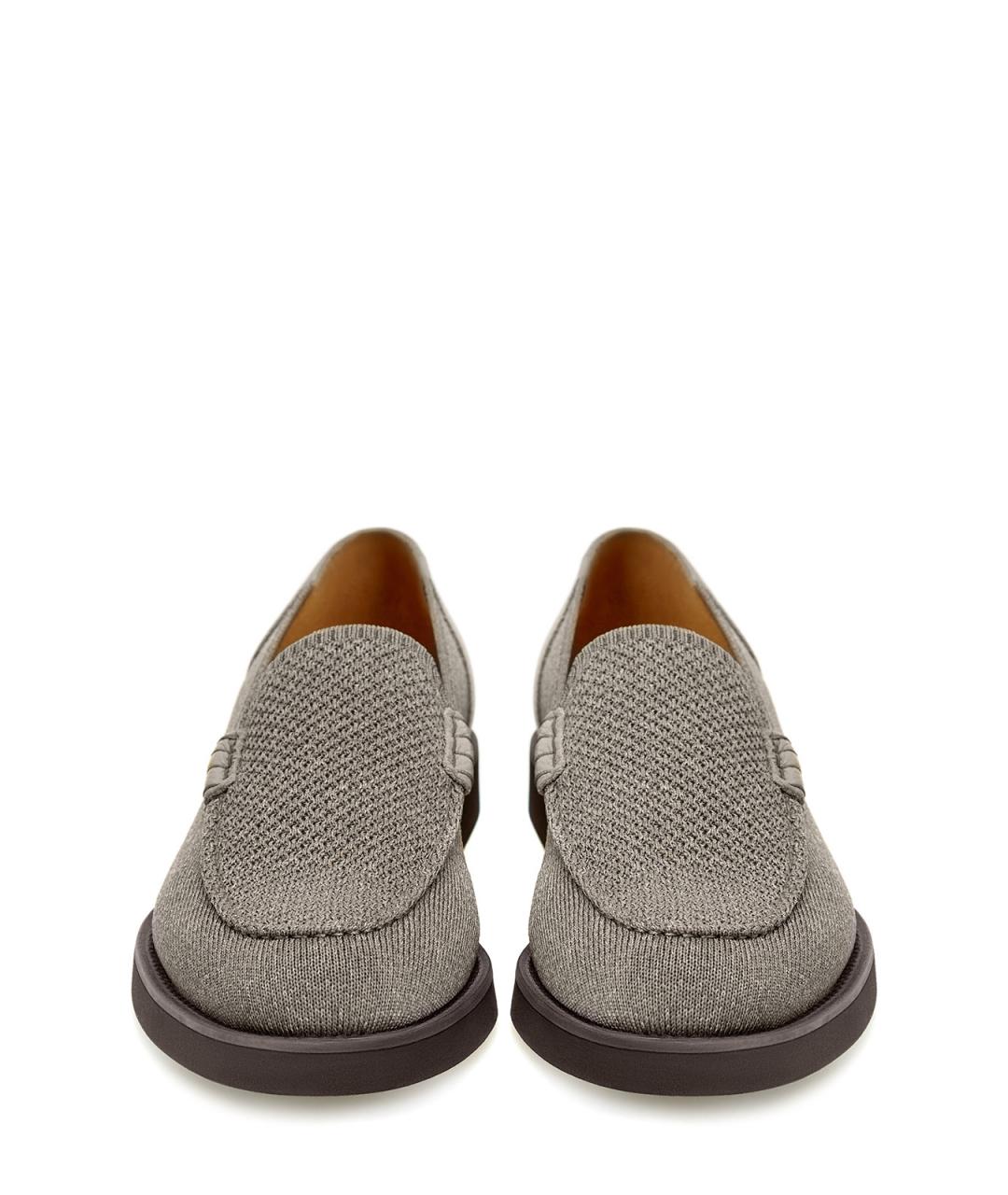 DOUCAL'S Серые текстильные лоферы, фото 4