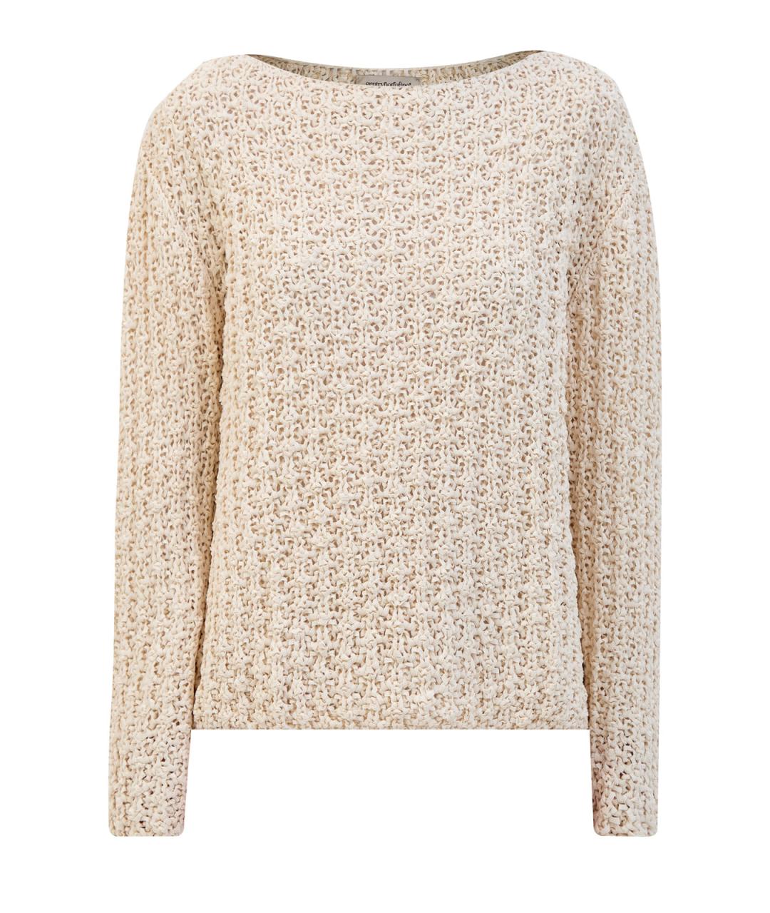 GENTRY PORTOFINO Бежевый хлопковый джемпер / свитер, фото 1