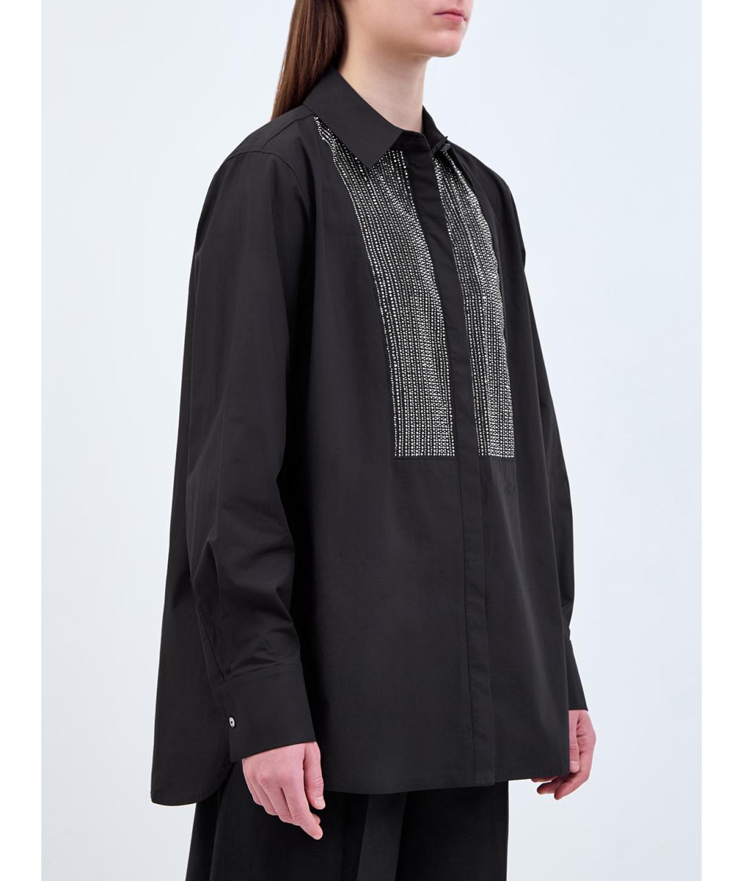 KARL LAGERFELD Черная хлопковая рубашка, фото 3