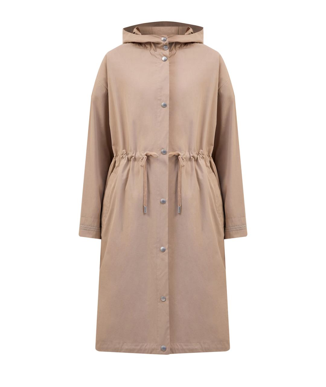 PESERICO Бежевый хлопковый тренч/плащ, фото 1