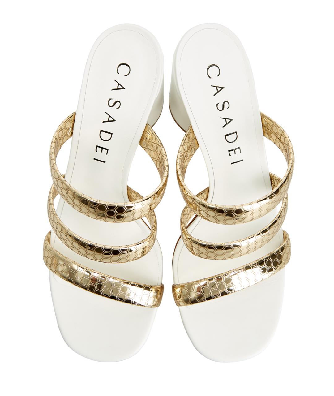 CASADEI Белые босоножки, фото 5