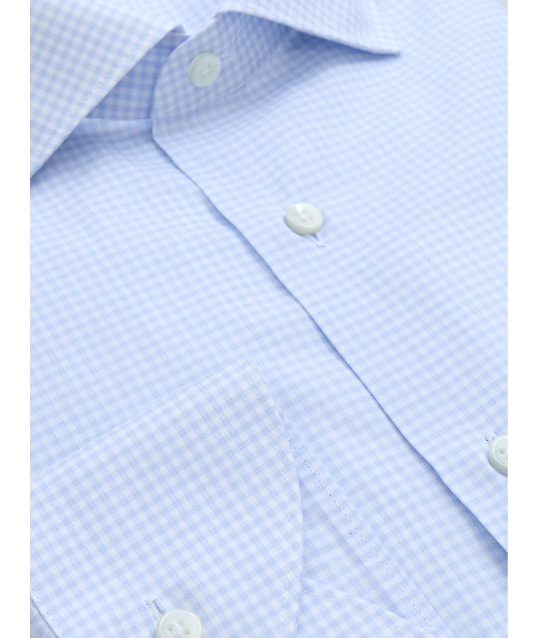 CANALI Голубая хлопковая кэжуал рубашка, фото 3