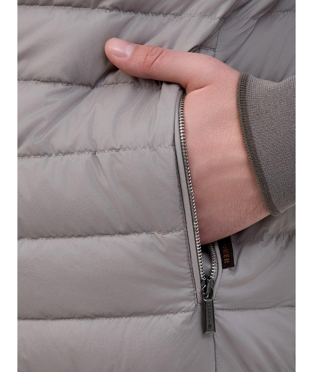 MOORER Бежевая полиамидовая куртка, фото 5