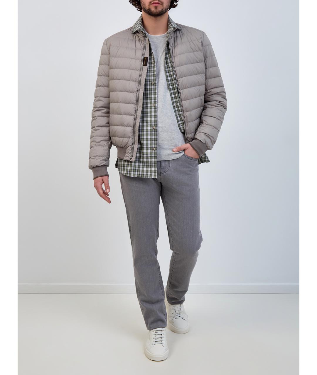 MOORER Бежевая полиамидовая куртка, фото 2