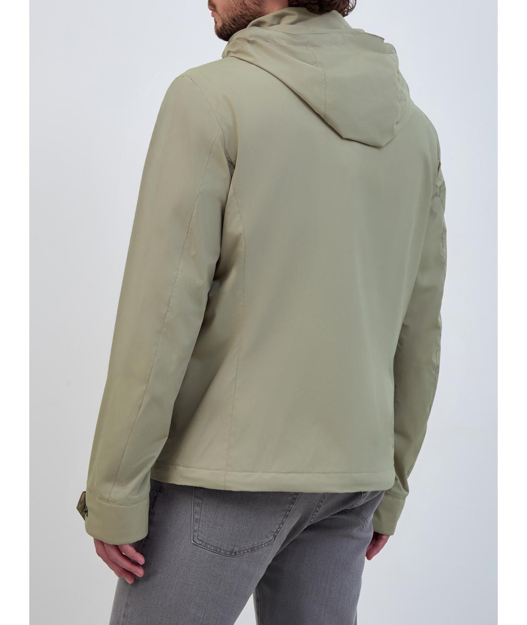 MOORER Бежевая полиэстеровая куртка, фото 4