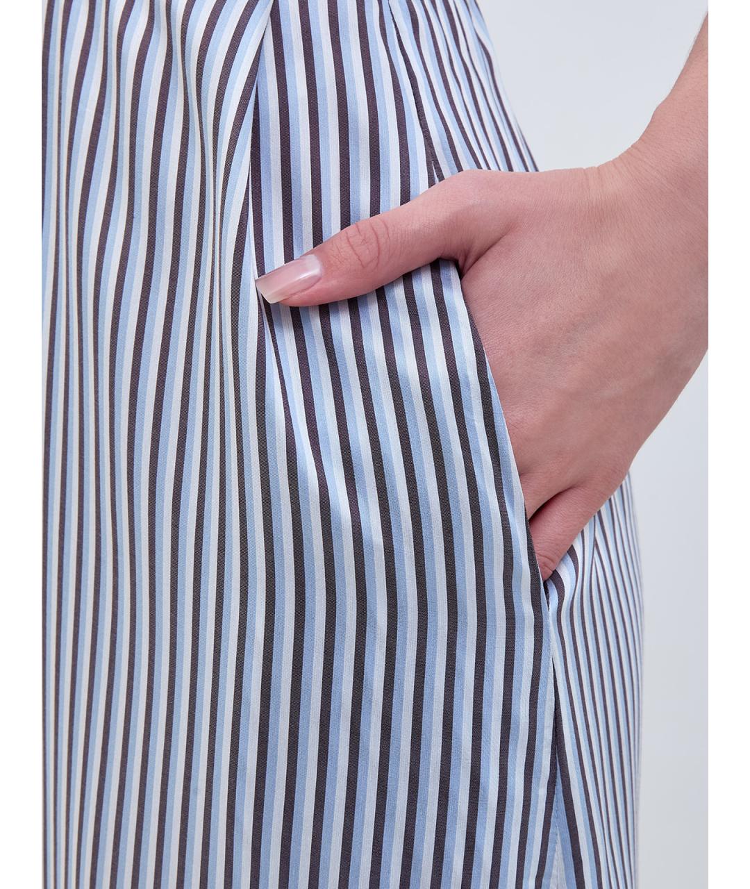 PESERICO Синее вискозное повседневное платье, фото 3