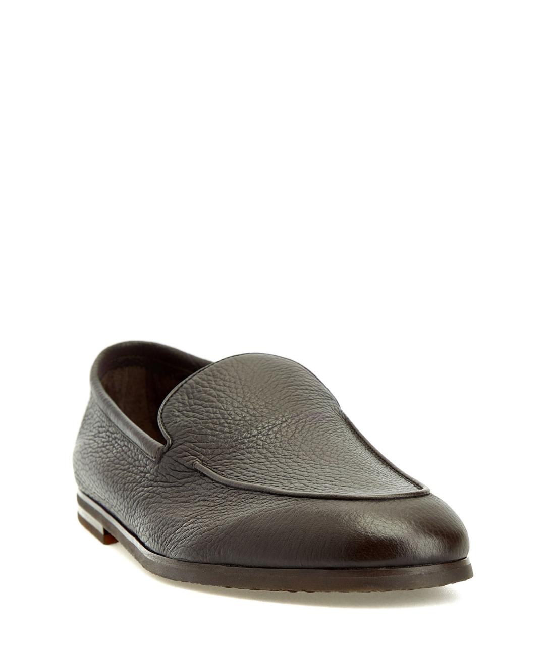 BARRETT Коричневые кожаные лоферы, фото 3