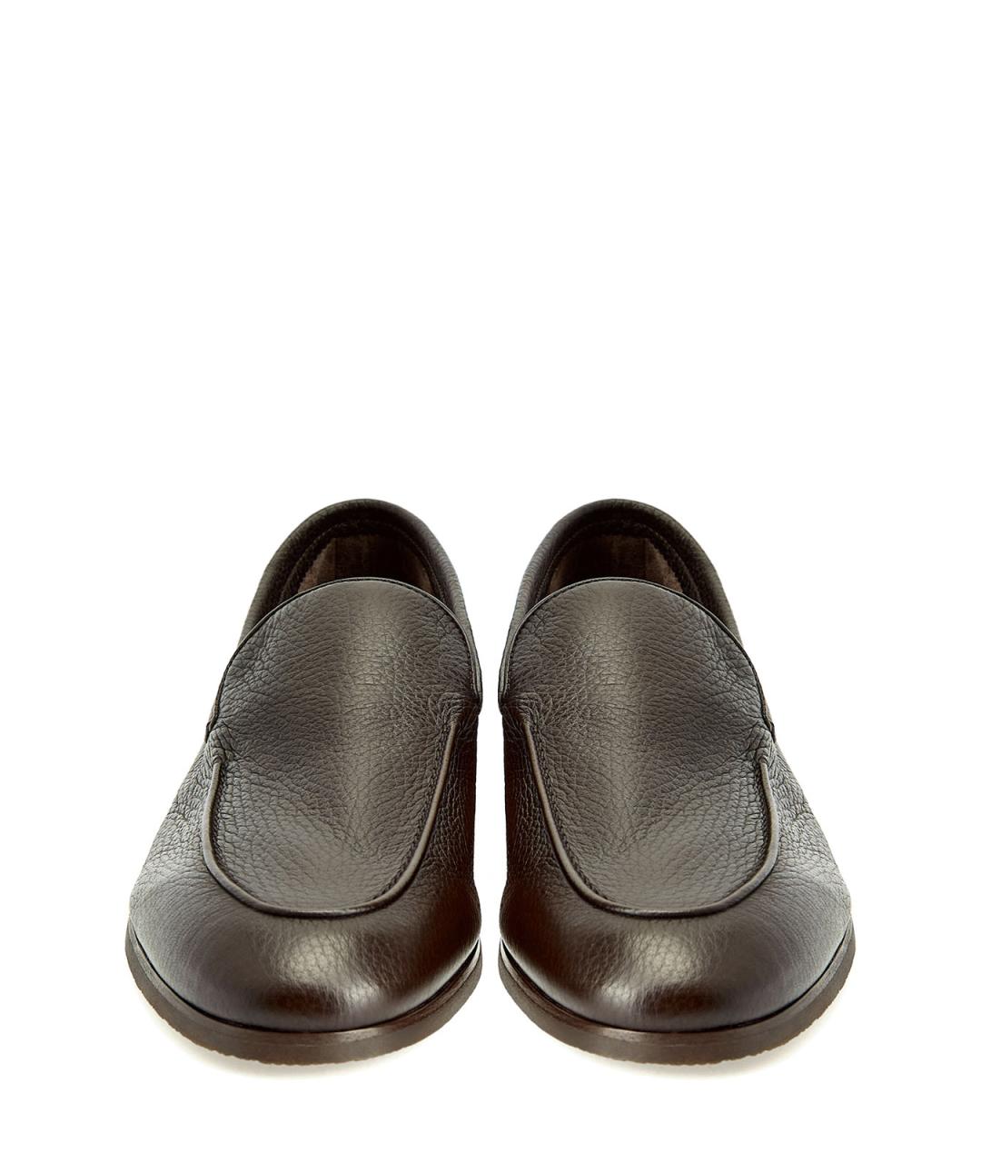 BARRETT Коричневые кожаные лоферы, фото 5
