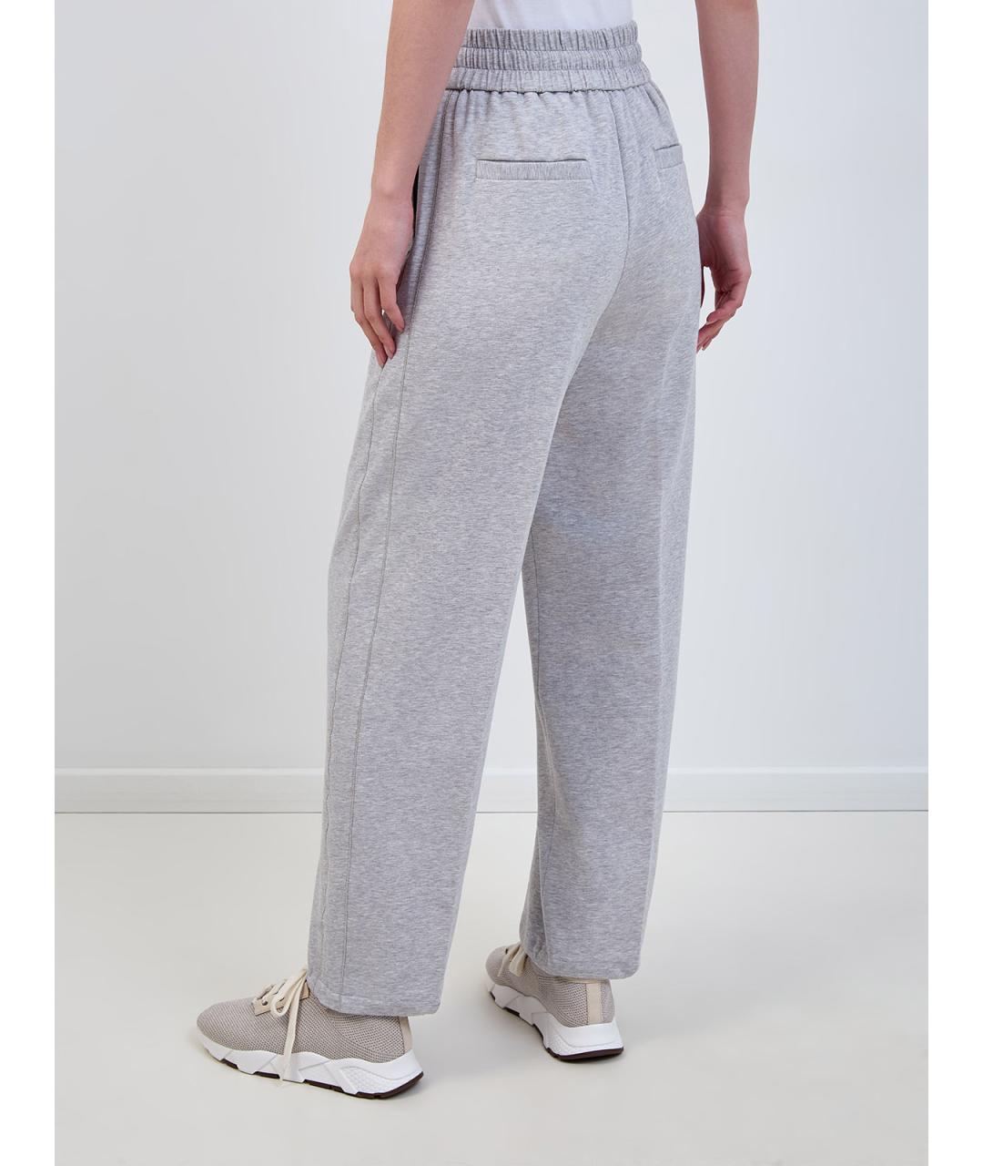 PESERICO Серые хлопковые спортивные брюки и шорты, фото 4