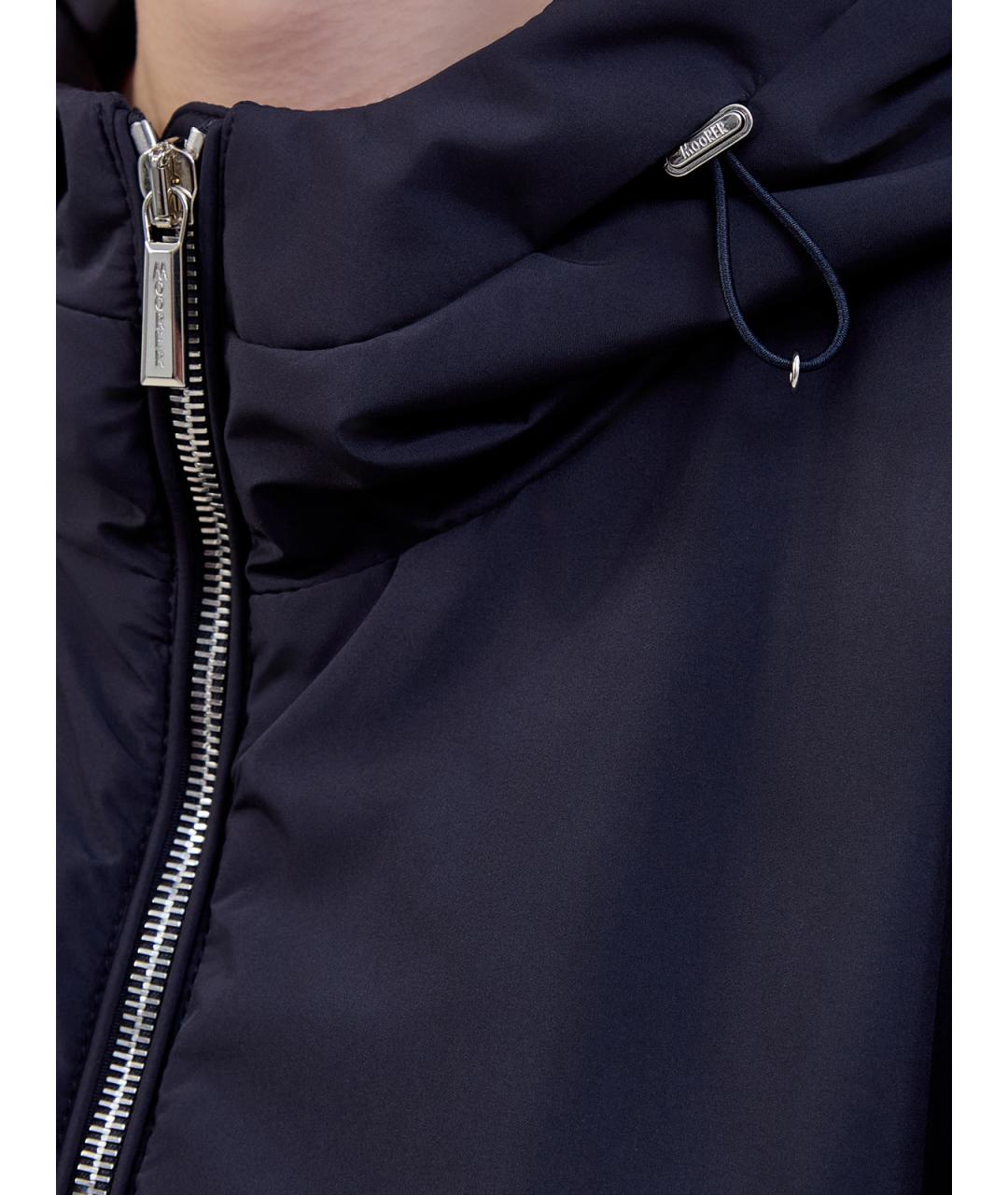 MOORER Черная полиэстеровая куртка, фото 3