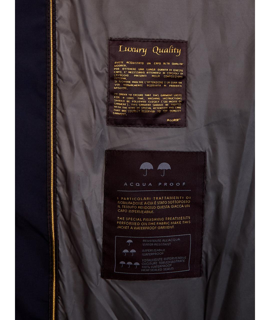 MOORER Черная полиэстеровая куртка, фото 4