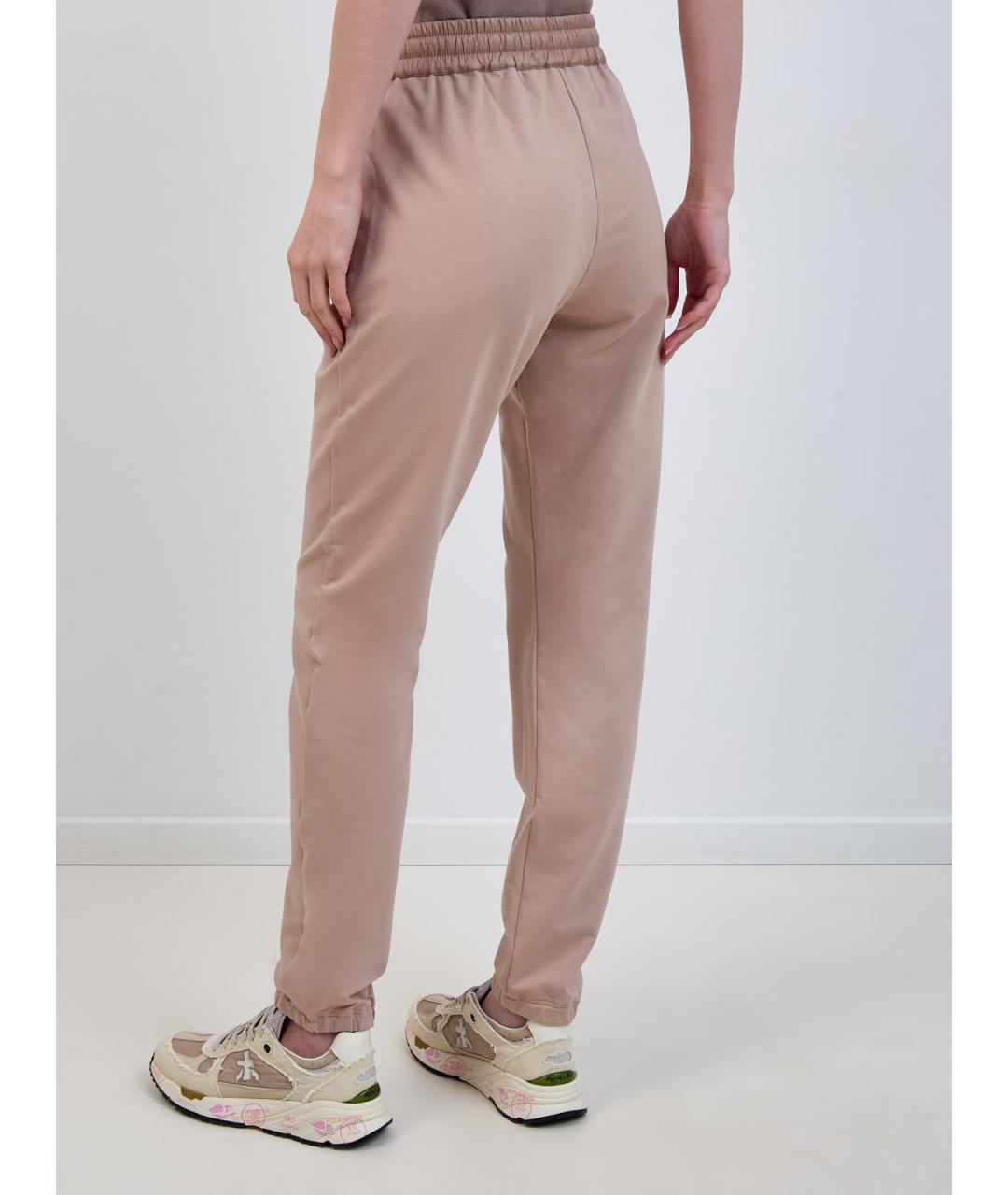 PARAJUMPERS Бежевые хлопковые спортивные брюки и шорты, фото 4