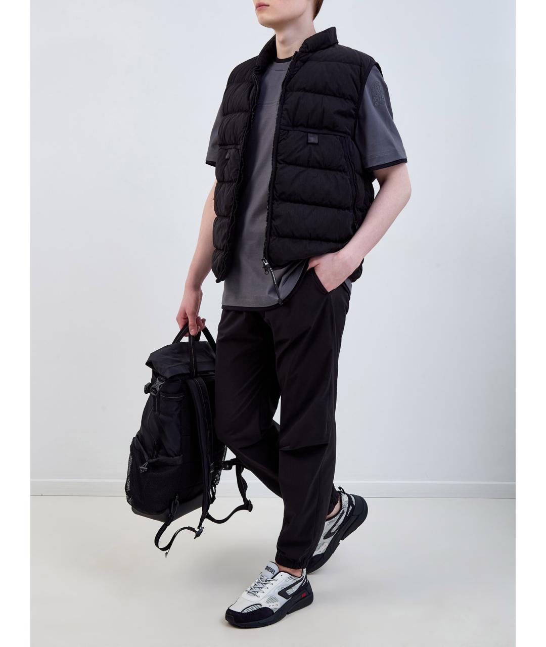 PARAJUMPERS Черные полиэстеровые повседневные брюки, фото 2