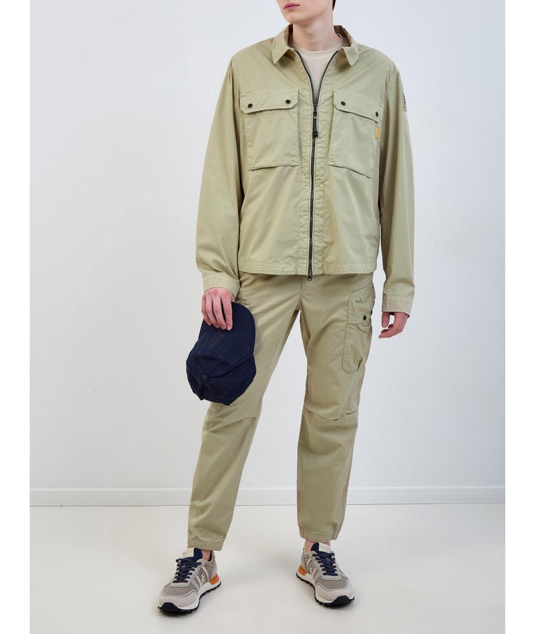 PARAJUMPERS Бежевая хлопковая куртка, фото 2