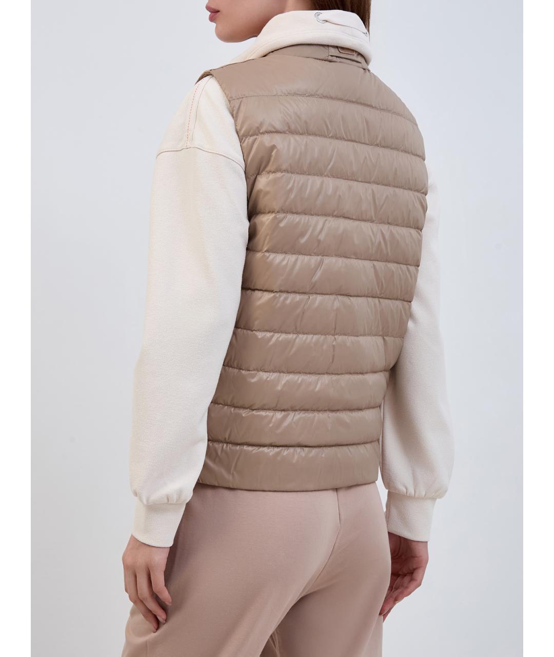 PARAJUMPERS Бежевый полиамидовый жилет, фото 4