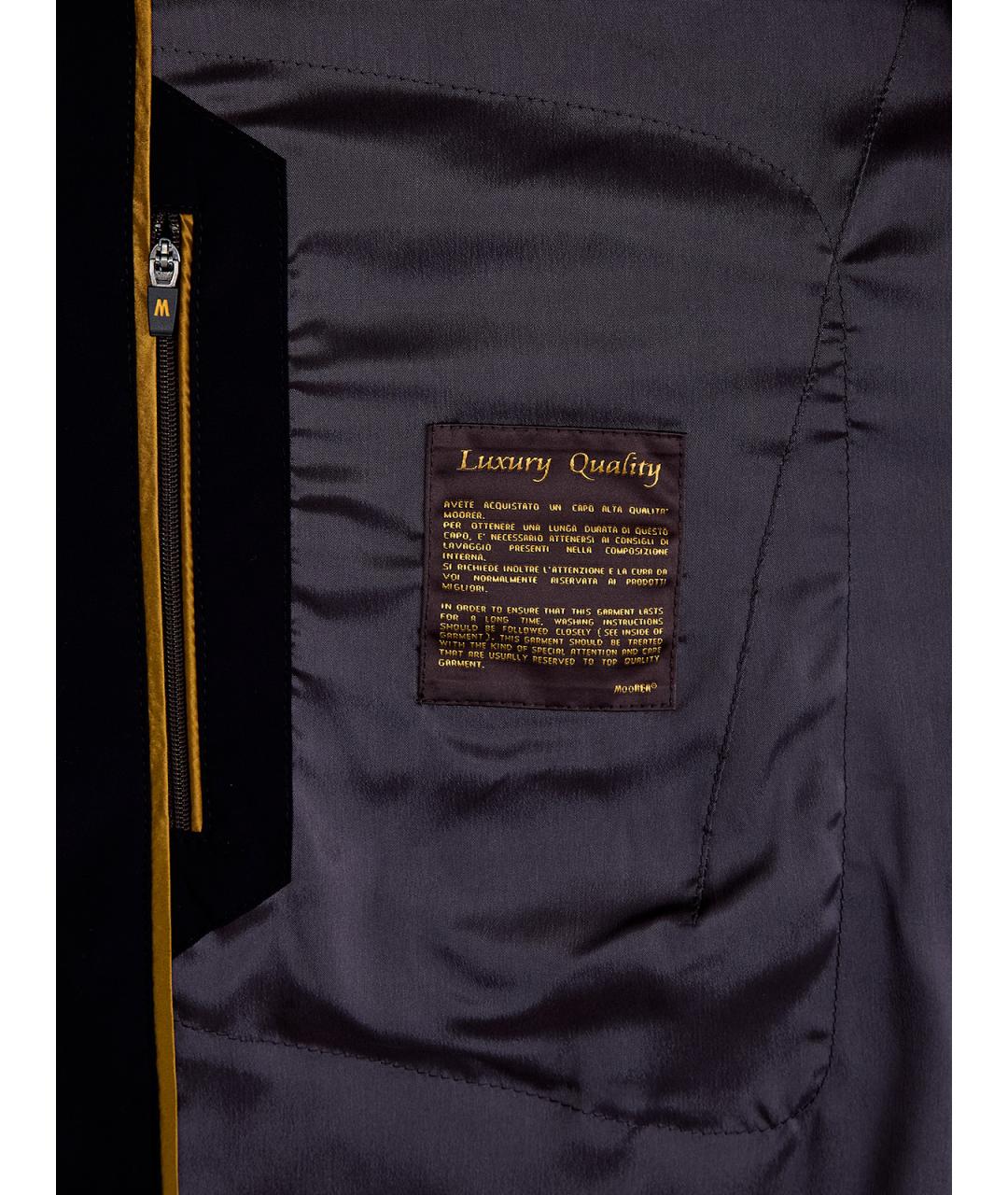 MOORER Черный полиамидовый тренч / плащ, фото 4