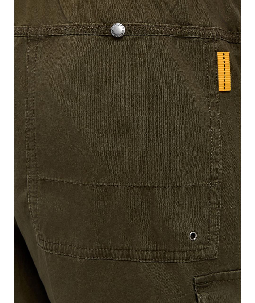 PARAJUMPERS Зеленые хлопковые повседневные брюки, фото 5