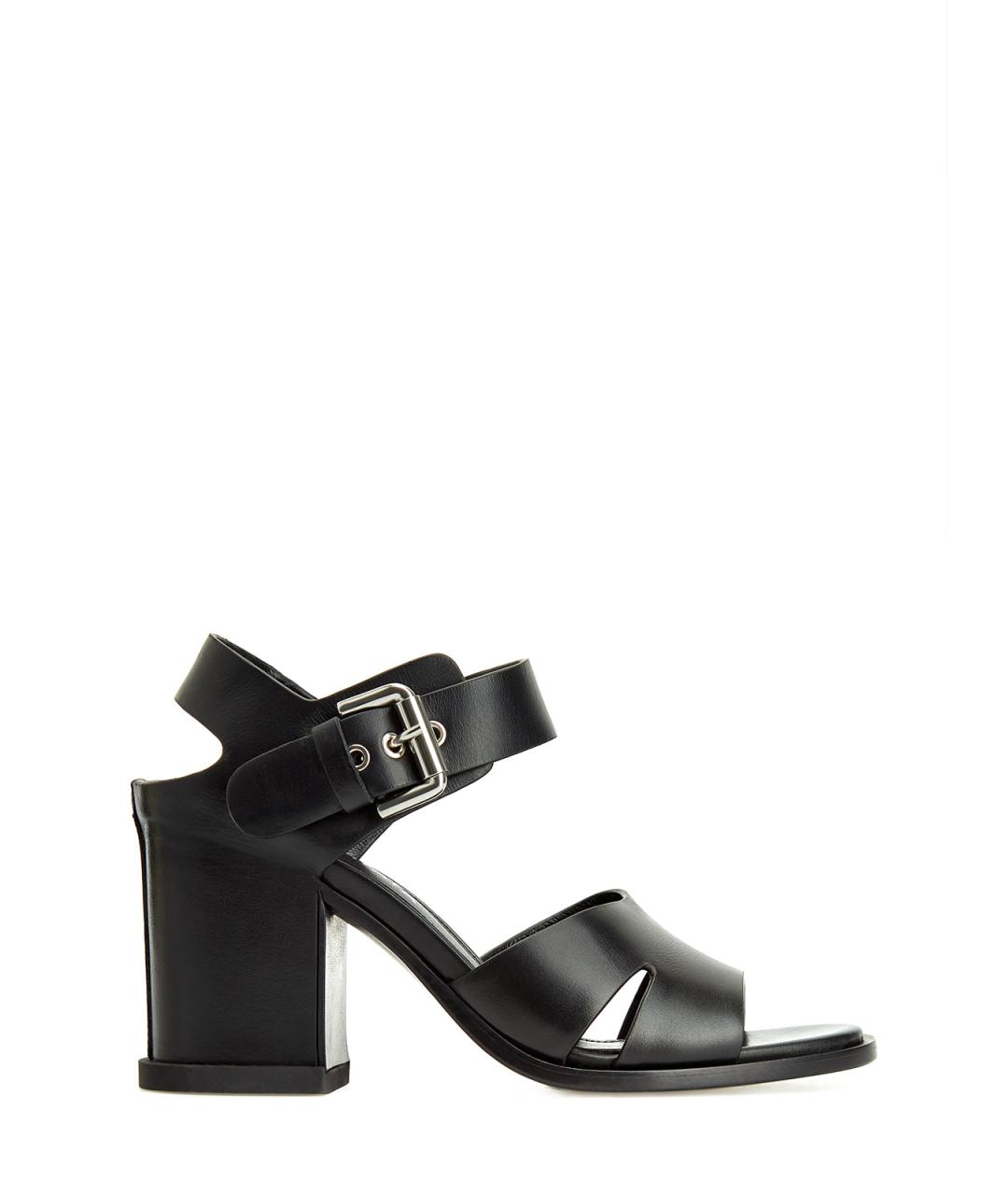 PREMIATA Черные кожаные босоножки, фото 1