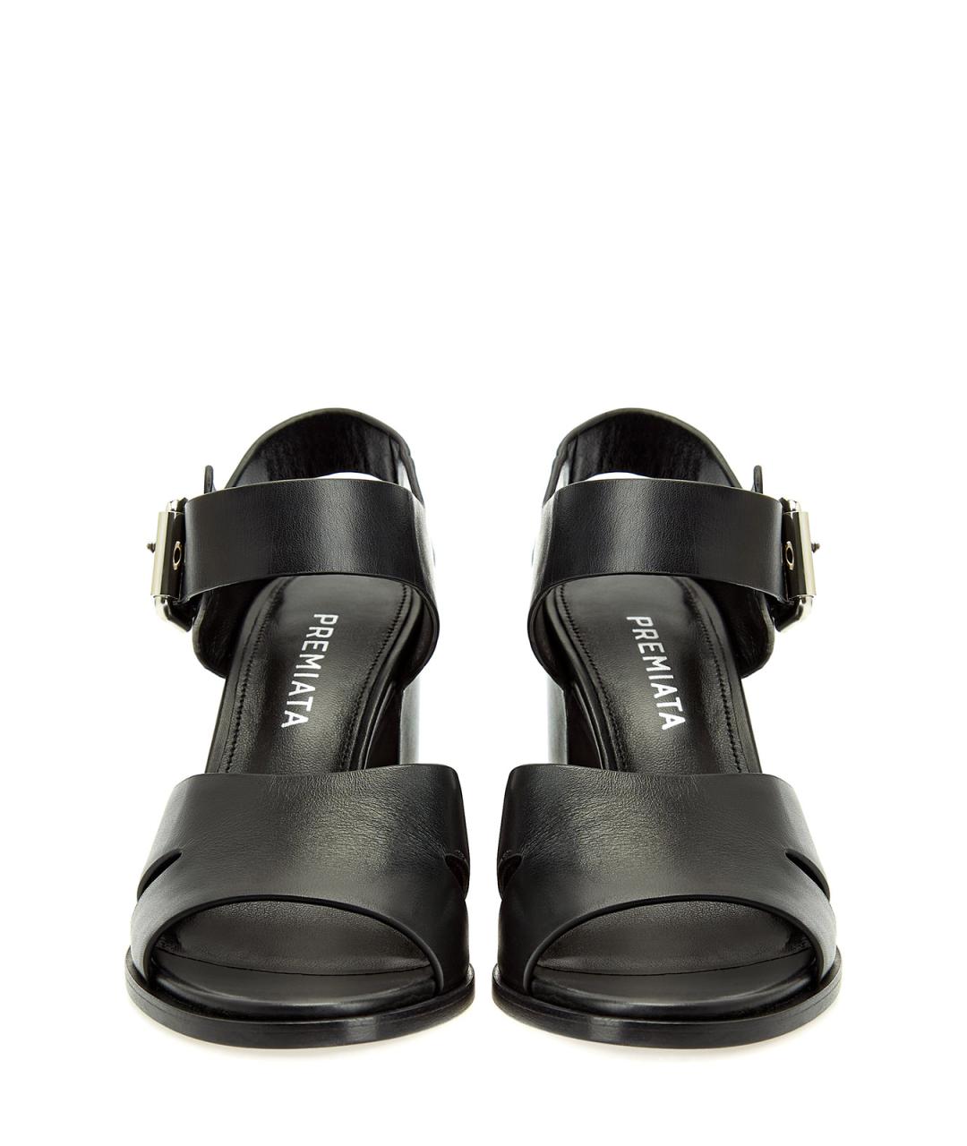 PREMIATA Черные кожаные босоножки, фото 5