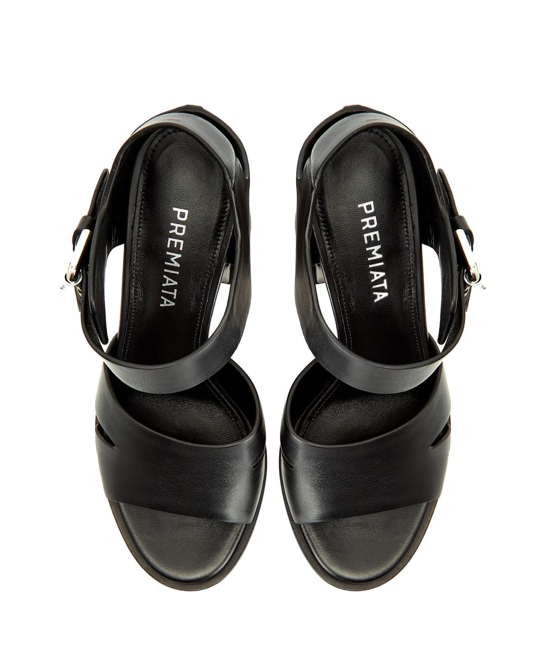 PREMIATA Черные кожаные босоножки, фото 6