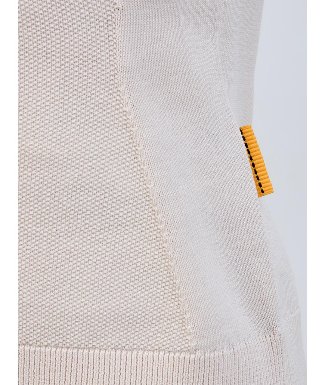 PARAJUMPERS Бежевая хлопковая майка, фото 5