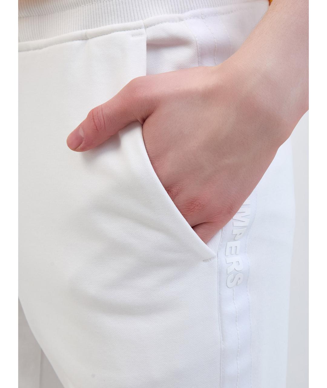 PARAJUMPERS Белые хлопковые повседневные брюки, фото 5