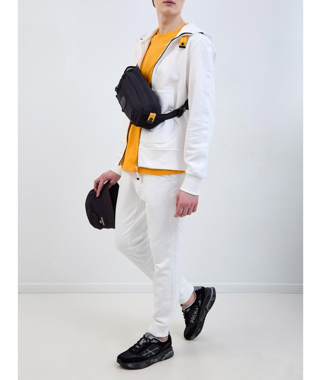 PARAJUMPERS Белые хлопковые повседневные брюки, фото 2