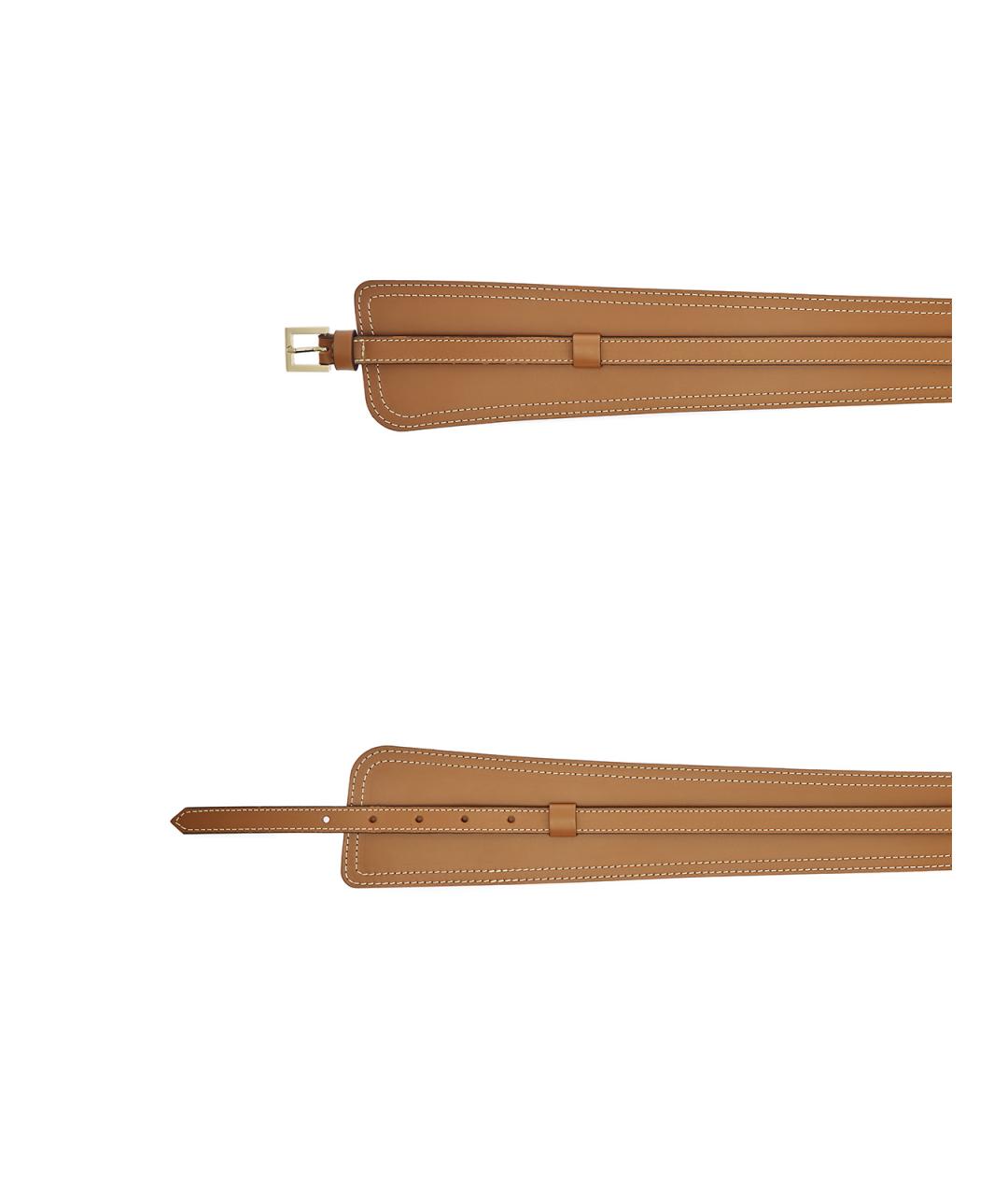 LORENA ANTONIAZZI Коричневый кожаный ремень, фото 4