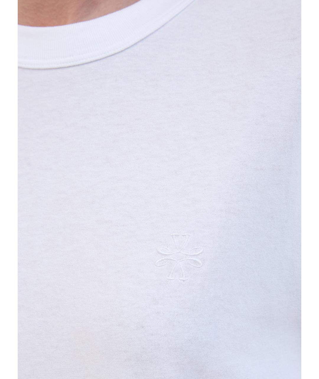 JACOB COHEN Белая хлопковая футболка, фото 5
