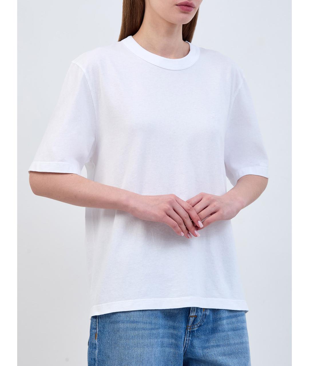 JACOB COHEN Белая хлопковая футболка, фото 3