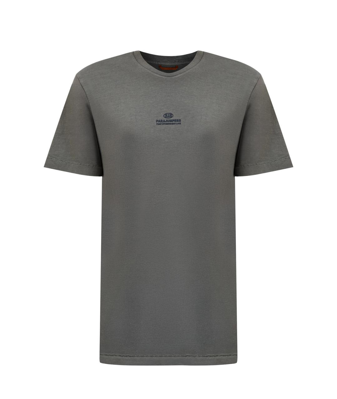 PARAJUMPERS Зеленая хлопковая футболка, фото 6