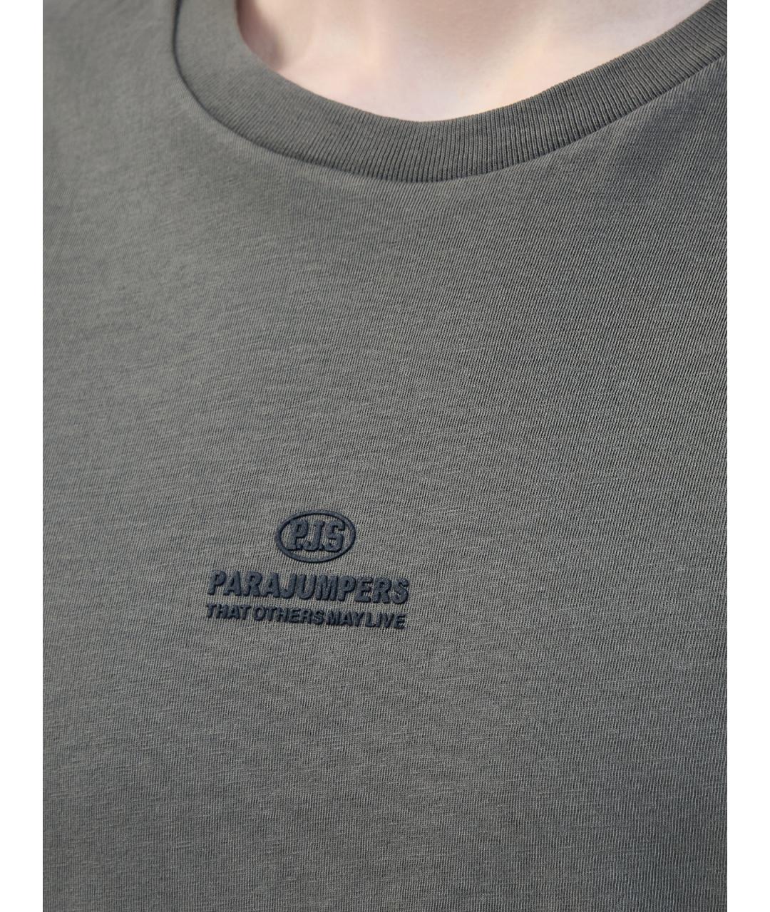 PARAJUMPERS Зеленая хлопковая футболка, фото 5