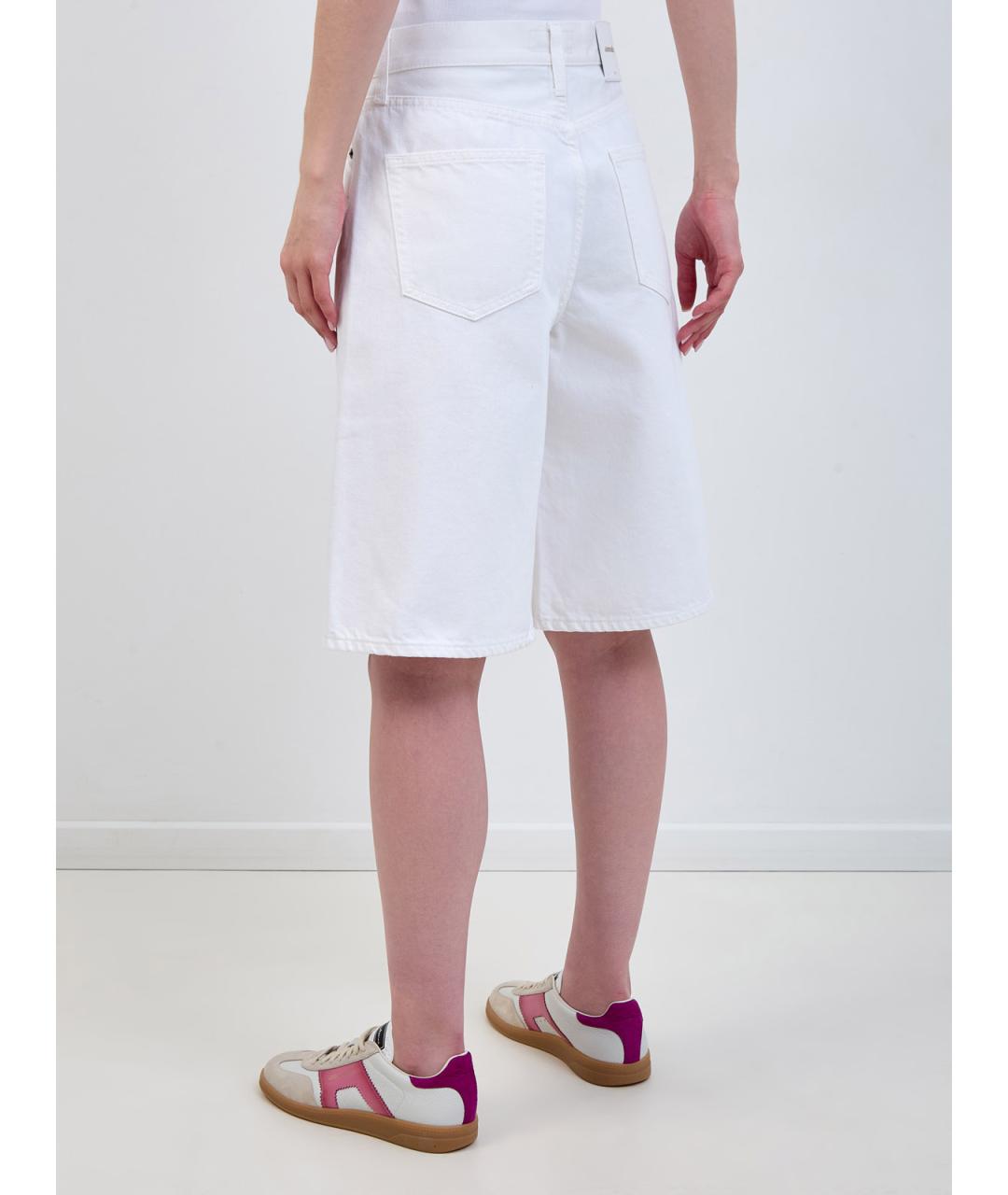 JACOB COHEN Белые хлопковые шорты, фото 4