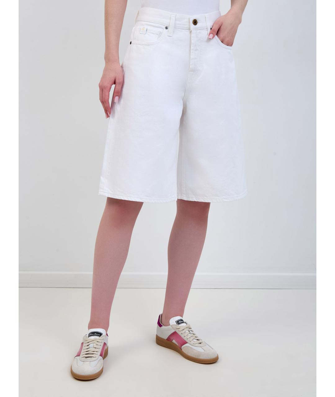 JACOB COHEN Белые хлопковые шорты, фото 3