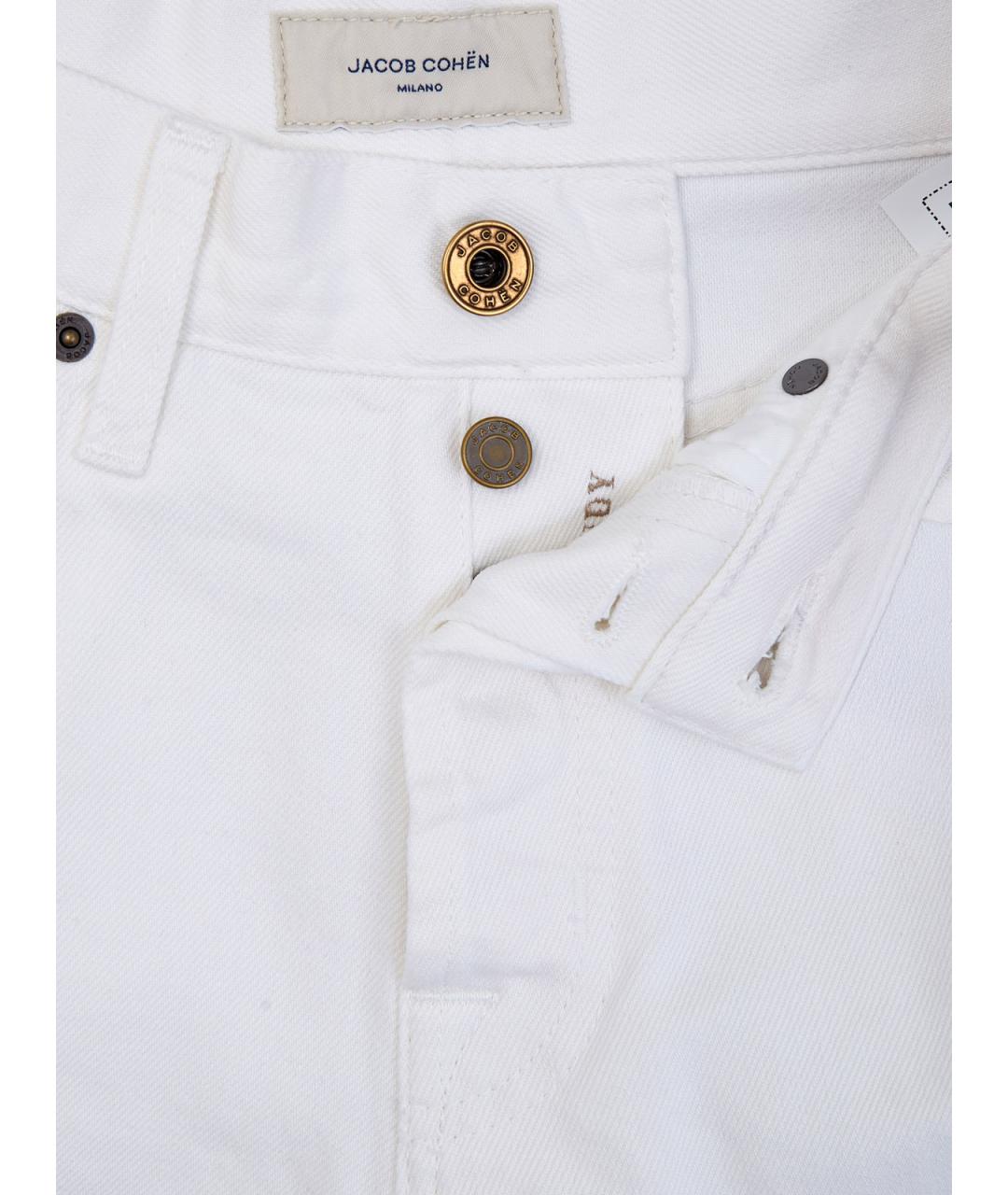 JACOB COHEN Белые хлопковые шорты, фото 6