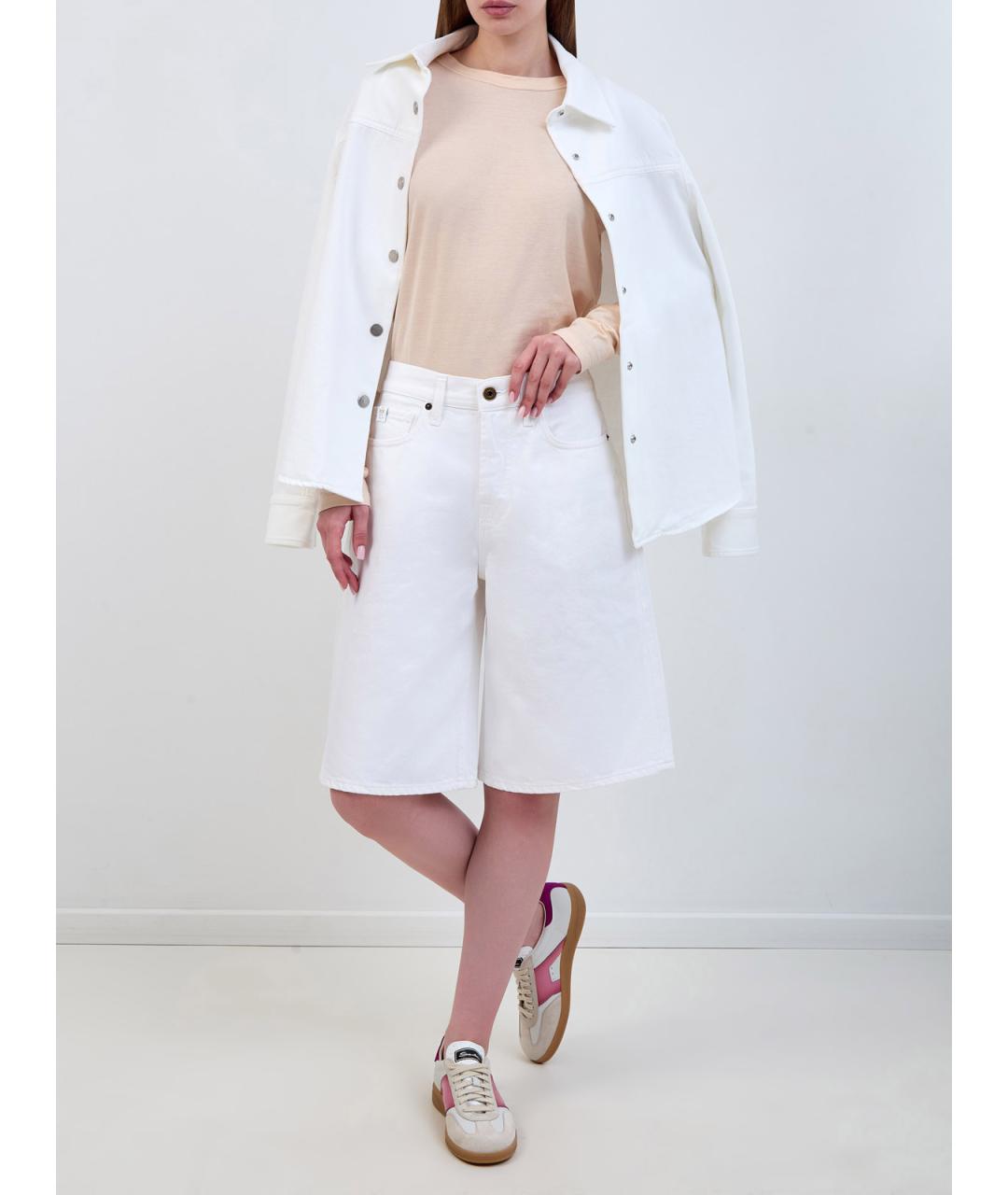 JACOB COHEN Белые хлопковые шорты, фото 2