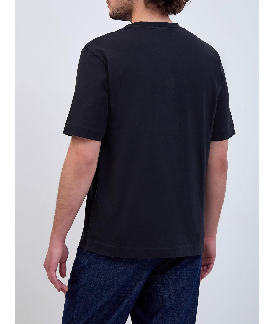 JACOB COHEN Черная хлопковая футболка, фото 4