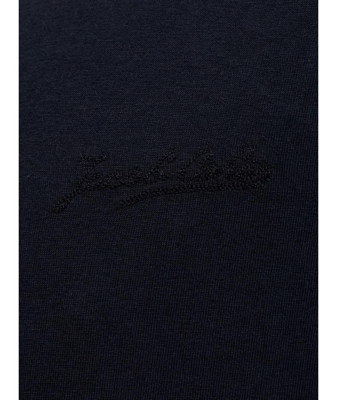 JACOB COHEN Черная хлопковая футболка, фото 5