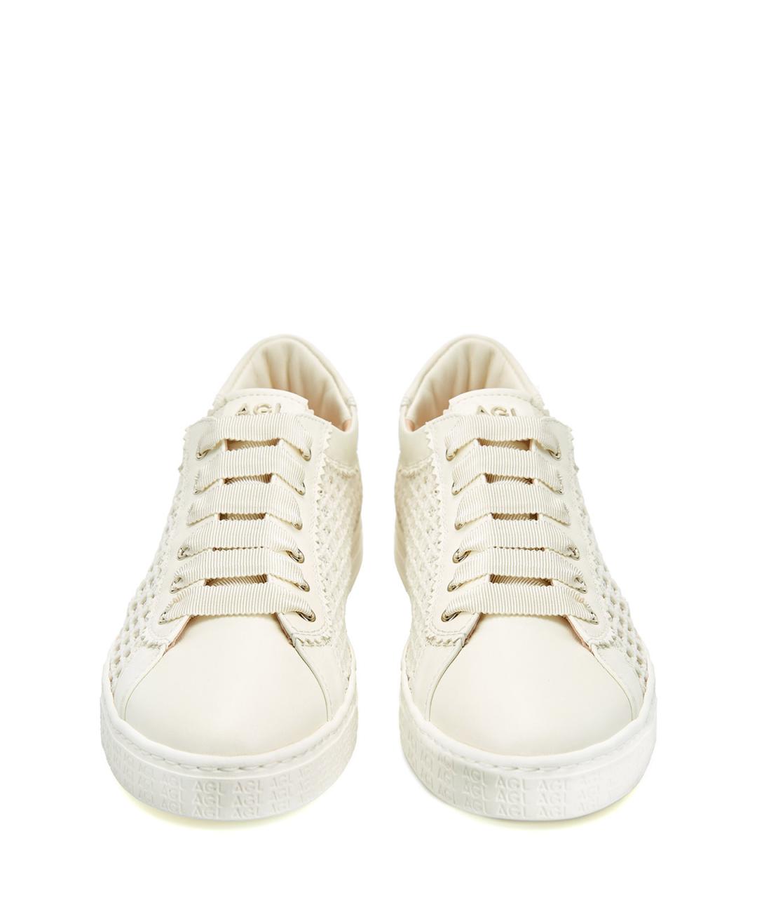 AGL Белые кожаные кеды, фото 5
