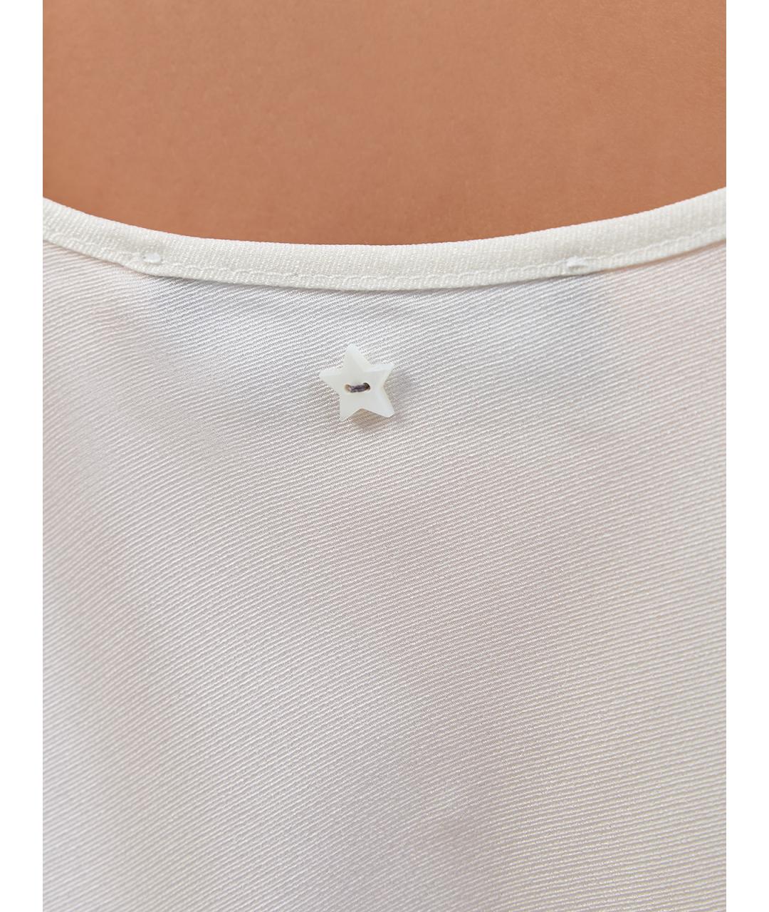 LORENA ANTONIAZZI Белая ацетатная майка, фото 5