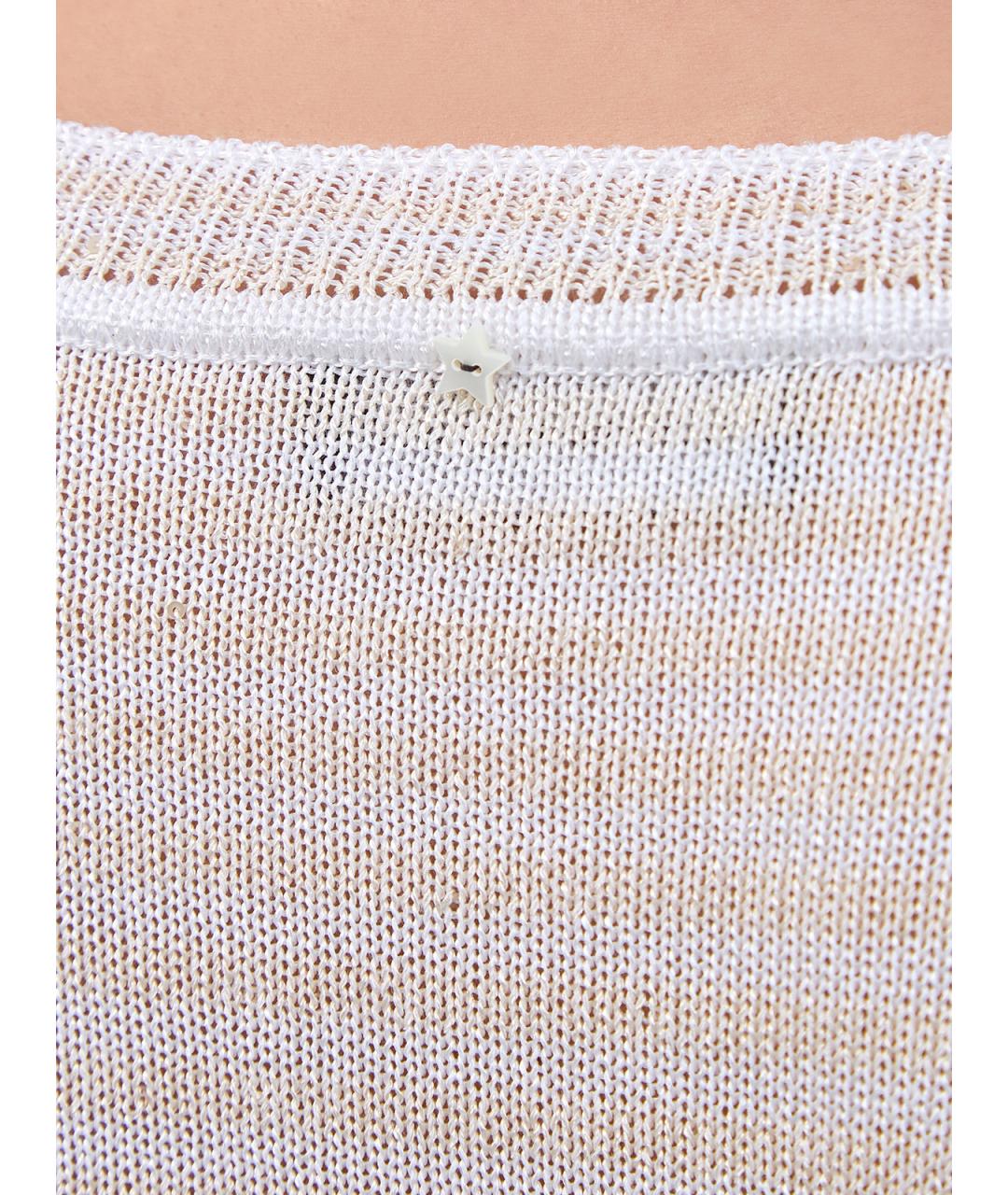 LORENA ANTONIAZZI Белый вискозный джемпер / свитер, фото 5