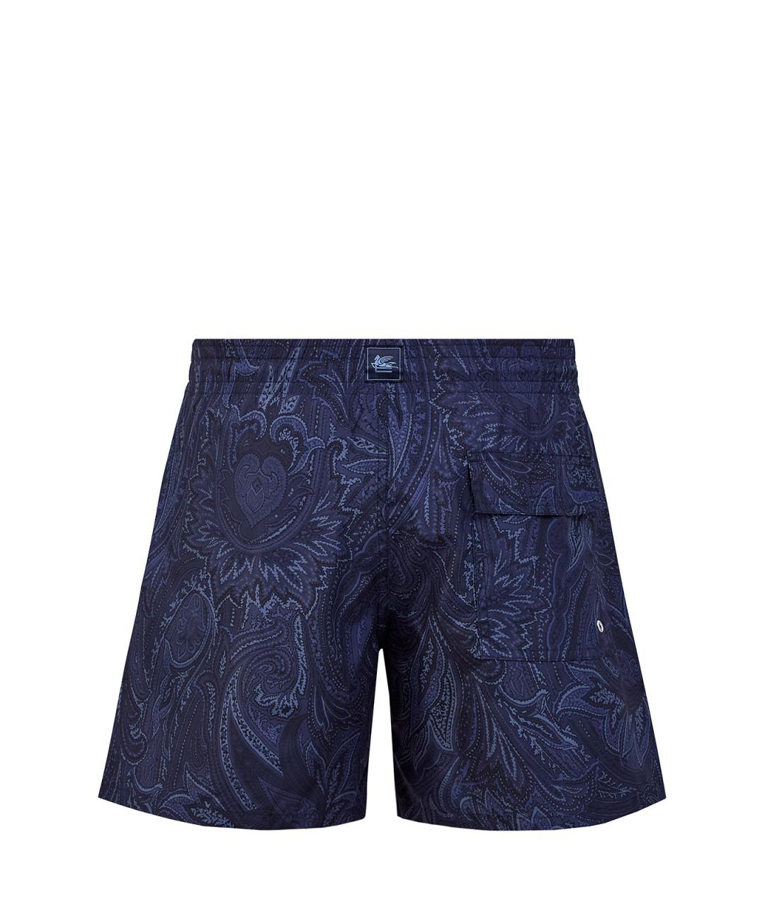 ETRO Темно-синие полиэстеровые плавки, фото 2