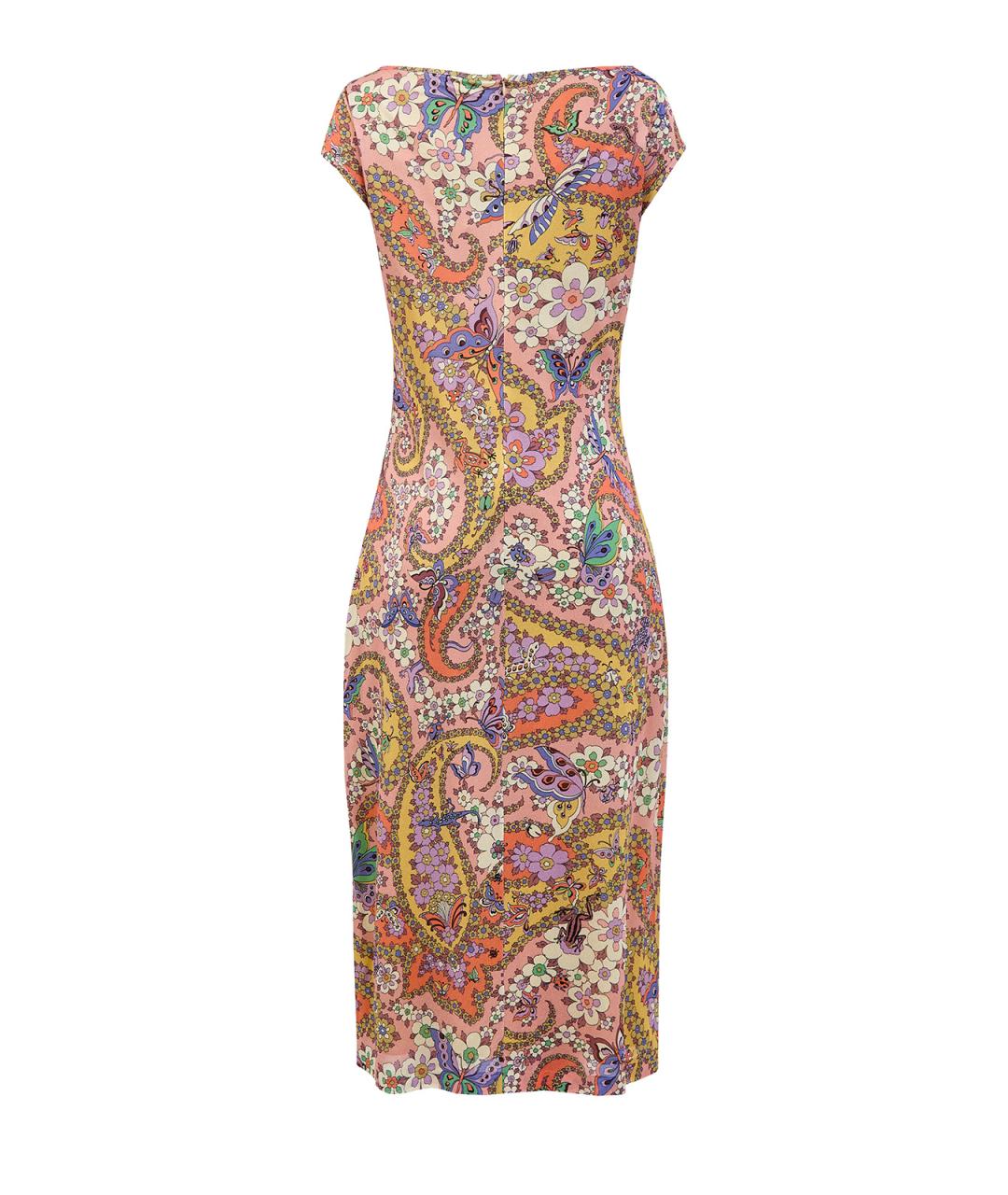 ETRO Мульти вискозное коктейльное платье, фото 2