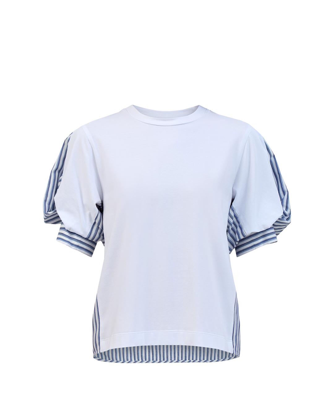 LORENA ANTONIAZZI Белая хлопковая блузы, фото 1