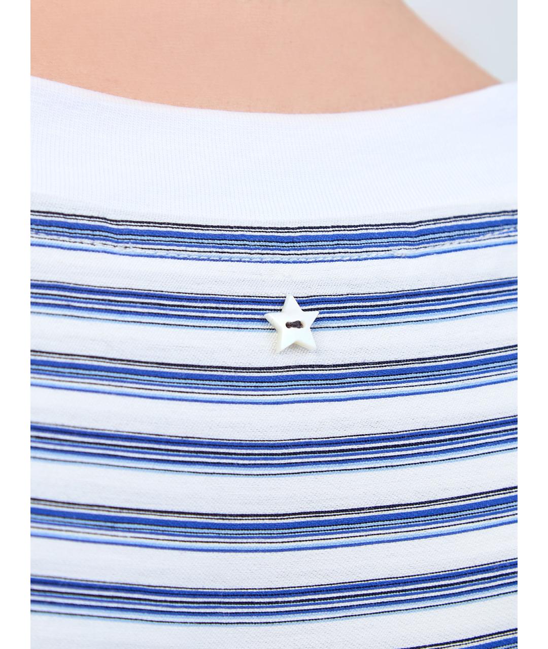 LORENA ANTONIAZZI Белая хлопковая блузы, фото 5