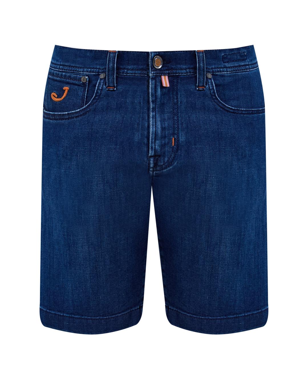 JACOB COHEN Синие хлопковые шорты, фото 1