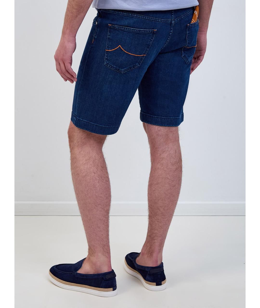 JACOB COHEN Синие хлопковые шорты, фото 4