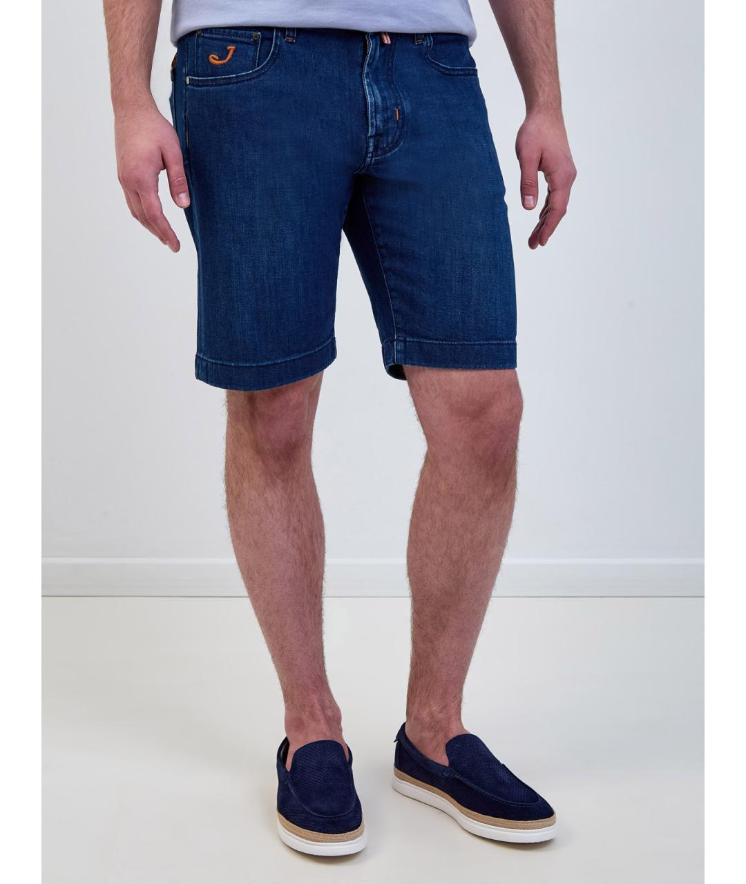 JACOB COHEN Синие хлопковые шорты, фото 3