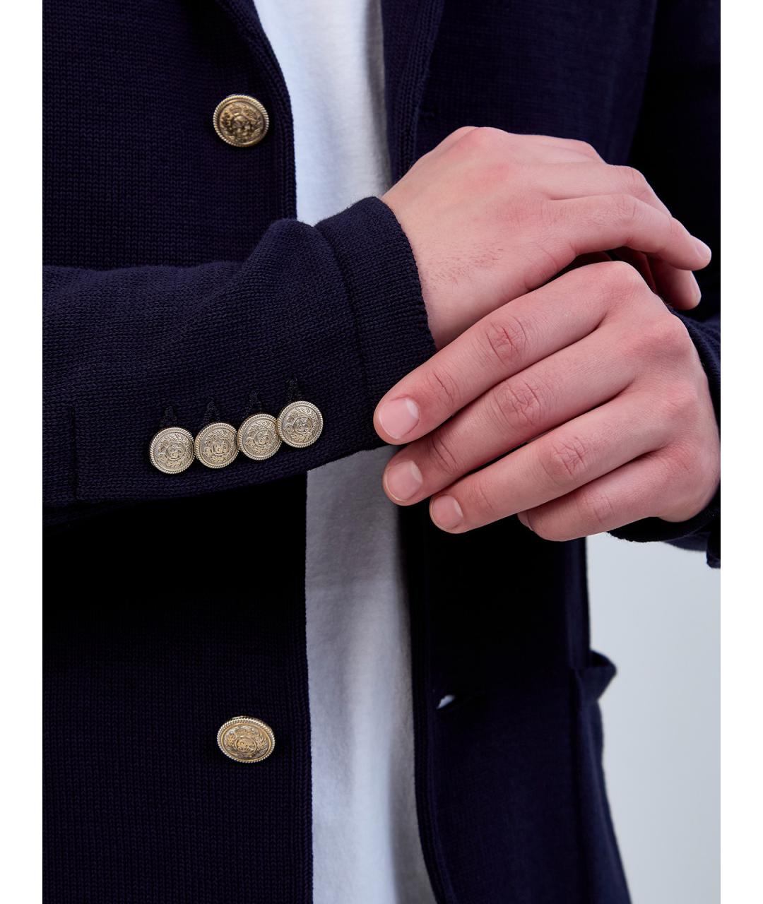 ELEVENTY Синий хлопковый пиджак, фото 5