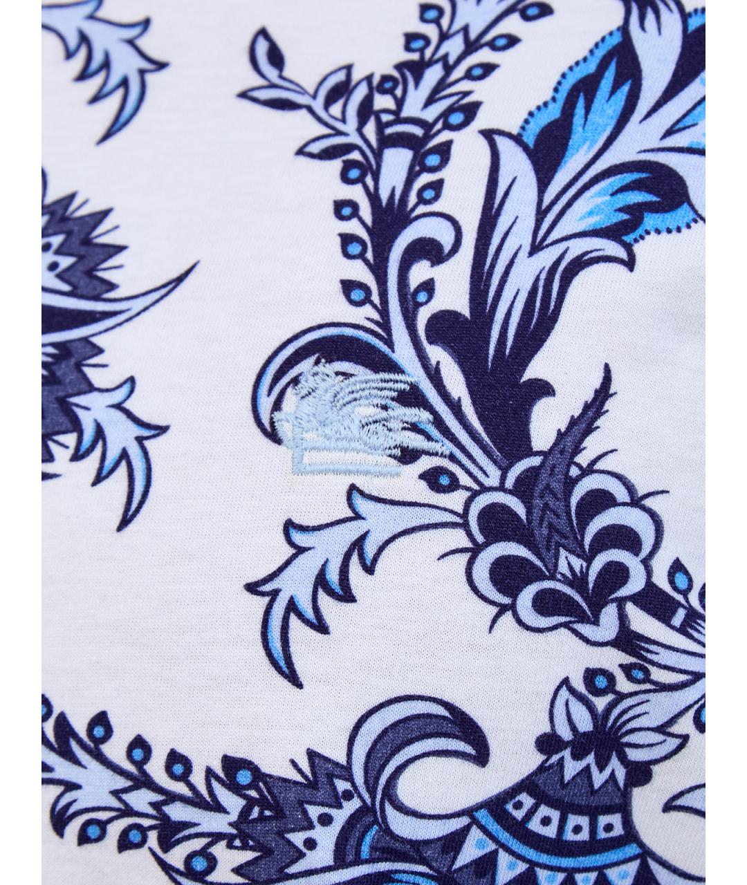 ETRO Синяя хлопковая футболка, фото 5